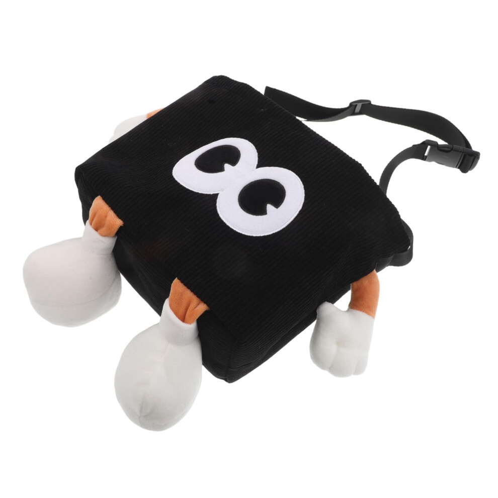 Folding Car Trash Can With Tissue And Umbrella Holder, Allinone Back Seat Organizer, Black 9365049230285