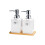 Ceramic Liquid Dispensing Bottle with Ergonomic Pump Black-5 1