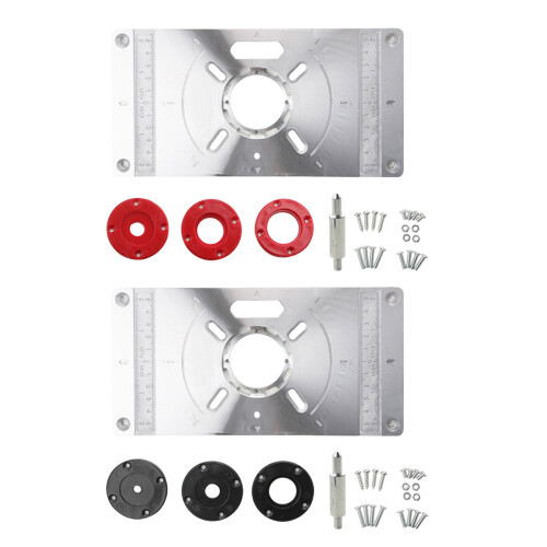 Efficient Woodworking Router Table Insert Plate For-Black 1