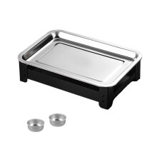 Plaque chauffante pour barbecue en acier inoxydable, garde-Noir