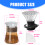 Ensemble de cafetière à infusion à froid et à verser avec un-UN 2