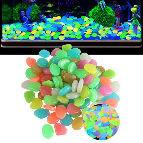 Illuminating Decorative Pebbles 100PCS Soft Glow Stone for-Pink 2