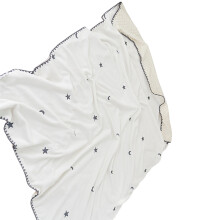 Kindermelkfluwelen beddengoeddeken 100x115cm-Ster Maan 100 115cm