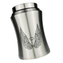 Stainless Steel Waterproofed Sealing Storage Urn Elegant-silver