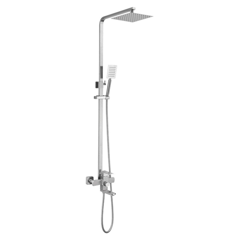 Adjustable Height Shower System Stainless Steel Wall Mounted Overhead Shower Head, Shower Mixer Bathroom Or Hotel 9365049229722