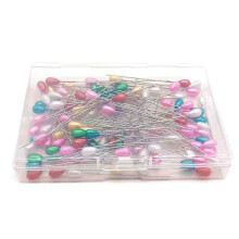 Liberte seu potencial criativo: Alfinetes de costura com cabeças multicoloridas, alfinetes retos para tecido, artesanato e projetos DIY.