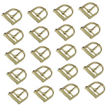 20 stuks riemgespen vervanging 34x23 mm enkele-Licht goudkleurig