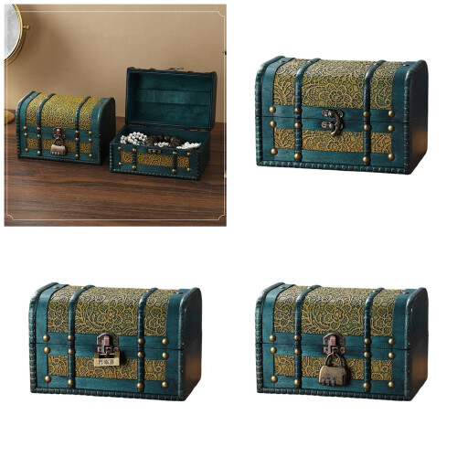 Classical Wooden Memory Chests with Secure Lid for-Style C 2