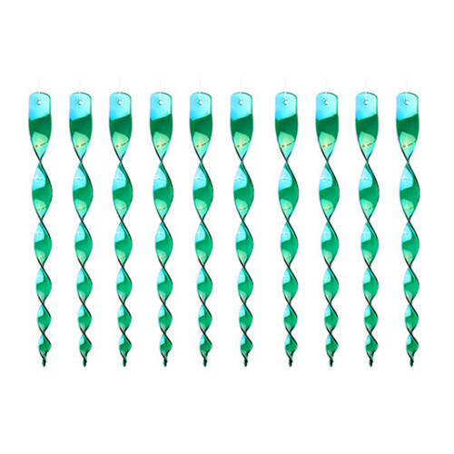 Weather Prevent Reflective Bird Scarers Wind Spirals-Green