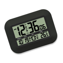 Digitale kalenderklok met weektemperatuur Meerdere-Zwart