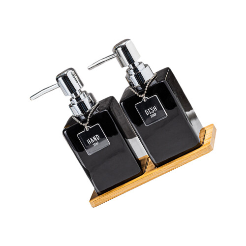 Press Style Dispensing Bottle Ceramic Materials Reusable-6