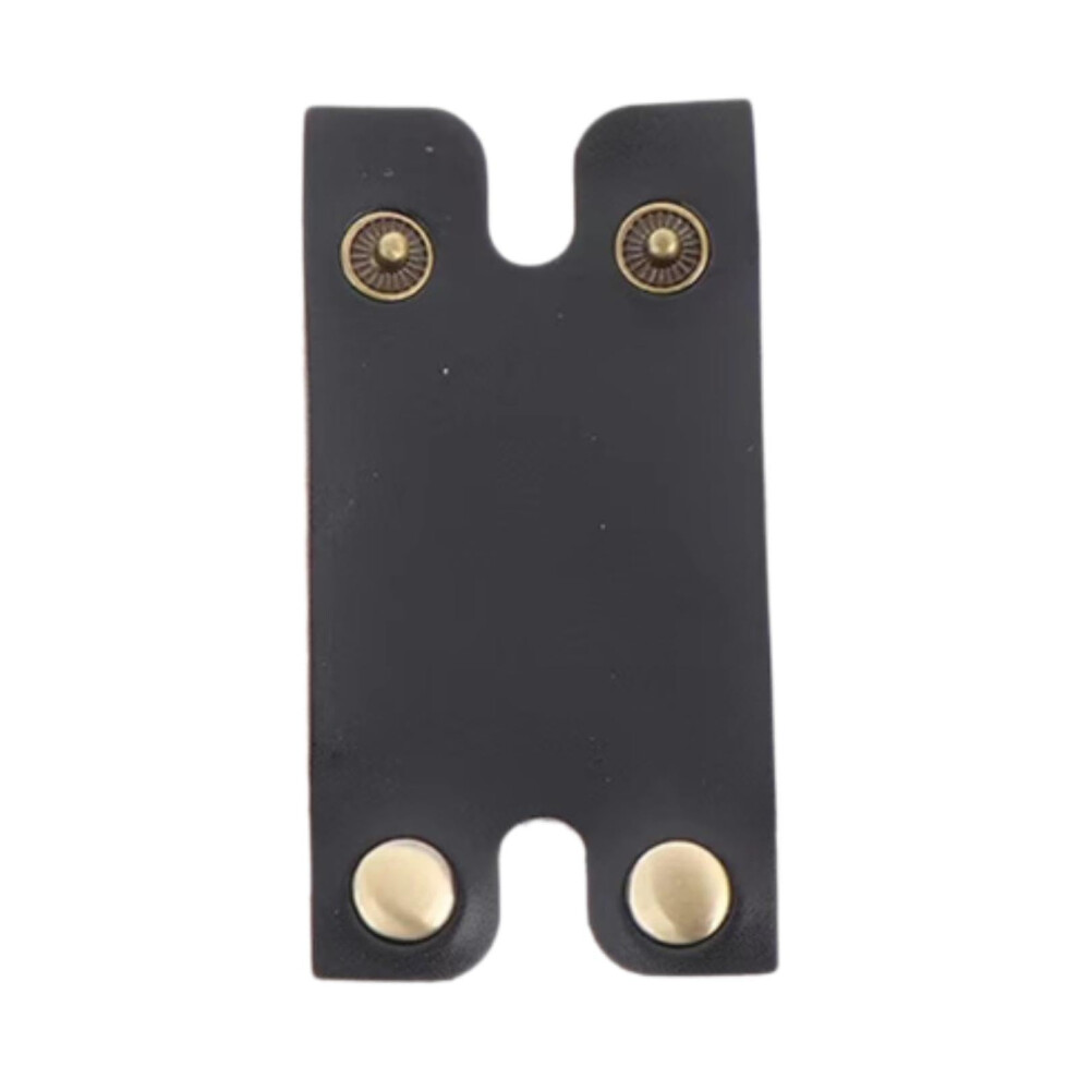 Black Shaver Head Cover Pu Leather Protective Case With Concealed Buckle Antiscratch Travel