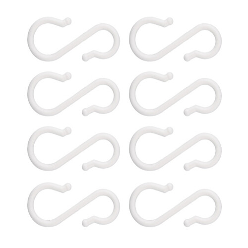 No Drill Plastic S Hooks Adhesive Wall Hooks for Kitchen-S