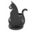 Schwarzer Stifthalter aus Metall mit Katzenmotiv, 8