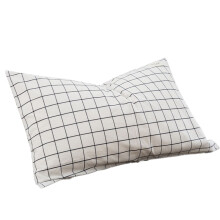 Linge de lit certifié OEKO-TEX, housse de couette à carreaux avec garnissage en microfibre, couette douce en coton pour lit double, finitions