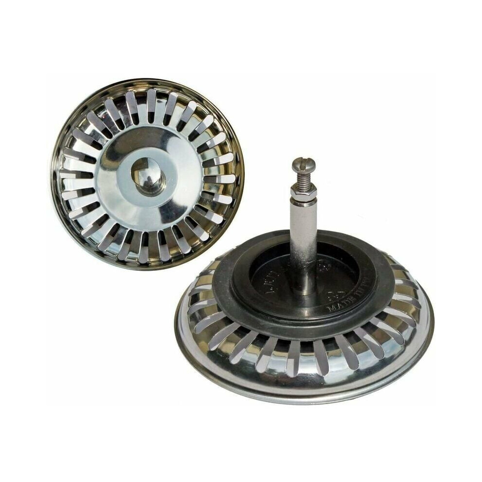 Effortless Kitchen Maintenance, Stainless Steel Sink Strainer With Natural Rubber Sealing, Copper Screws For Corrosion Resistance, Fits Universal Sink 9198585371392