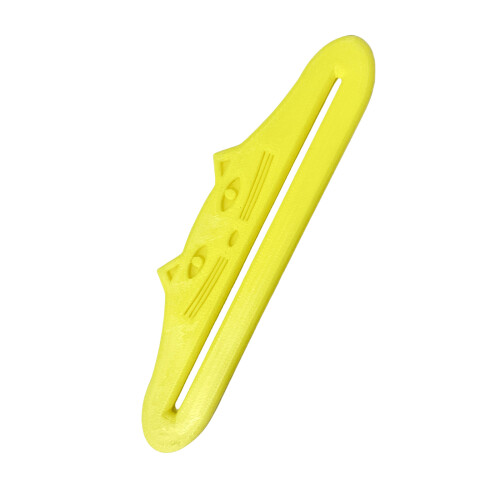Adjustable Flows Cats Snacks Squeezer Food Grade Plastic-Yellow
