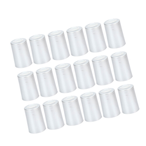 100 Stück PVC-Weinschrumpfkappen mit sicherer-Silber