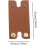 PU Leather Razor Blade Cover with Shock Absorbing Interior and Secure Button Closure, Brown 3