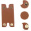PU Leather Razor Blade Cover with Shock Absorbing Interior and Secure Button Closure, Brown 4