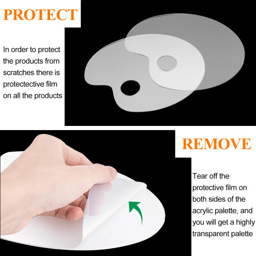Παλέτα ζωγραφικής χειροτεχνίας DIY, εύκολη στον καθαρισμό, επαναχρησιμοποιήσιμη 1