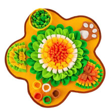 Bloemvormige hondensnuffelmatten Snuffelpuzzelmatten voor