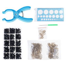 476 piĂšces assorties taille 5mm-13mm Ćil et nez de sĂ©curitĂ©-Bleu
