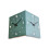 Double Sided Corner Wall Clocks,Battery Operated Wall-Blue 1