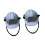 Mini casque rigide réglable pour petites marionnettes-Blanc 1