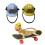 Mini casque rigide réglable pour petites marionnettes-Blanc 3