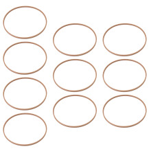 Set van 10 houten bloemen hoepel ronde ambachtelijke hoepel-2XL