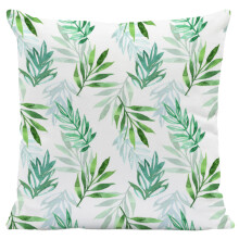 Taies d'oreiller imprimées recto verso, en microfibre de qualité supérieure à motif de feuilles de palmier tropicales, fermeture éclair