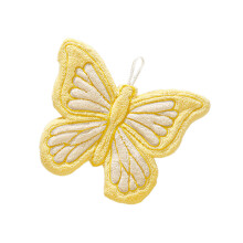 Corals Fleece Handdoek Gemakkelijk schoon te maken Vlinder-Geel