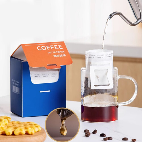 100Pcs Portable Disposable Coffee Filter Paper Bag Brewing Tool 2