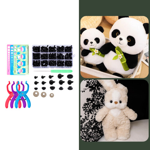 476Pcs Assorted Size Safety Eye and Noses With Washer and-Blue 2