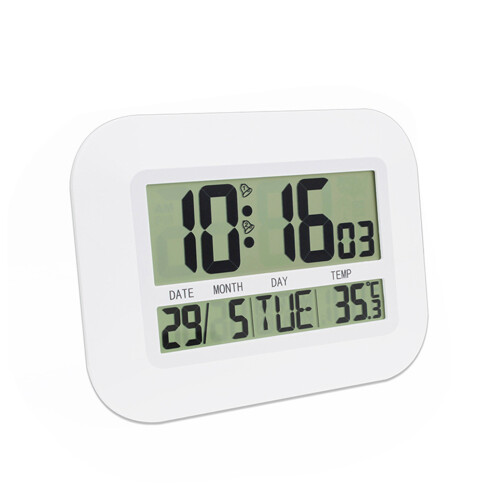 Digitale klok Binnentemperatuurbewaking Meertalige-Wit