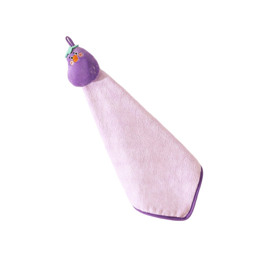 Adorable serviette suspendue en-Violet profond Pur profond