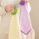 Adorable serviette suspendue en-Violet profond Pur profond 5