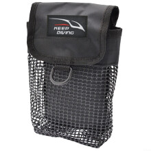 Diving Gear Bag For Snorkeling Equipment, Mesh Storage Pouch, Lightweight Durable Carry Bag, Keeps Gear Dry, Black Nero