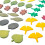 Kinder Blatt Holz Puzzles Gestaltung Sortierung 14
