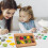 Kinder Blatt Holz Puzzles Gestaltung Sortierung 11