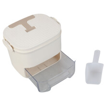 Multipurpose Push Button Ice Cubes Tray Double Layer-Creamy