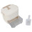 Multipurpose Push Button Ice Cubes Tray Double Layer-Creamy 1