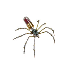 Artistic Steampunk Mechanical Spiders DIY Craft Kits Metal-Gold