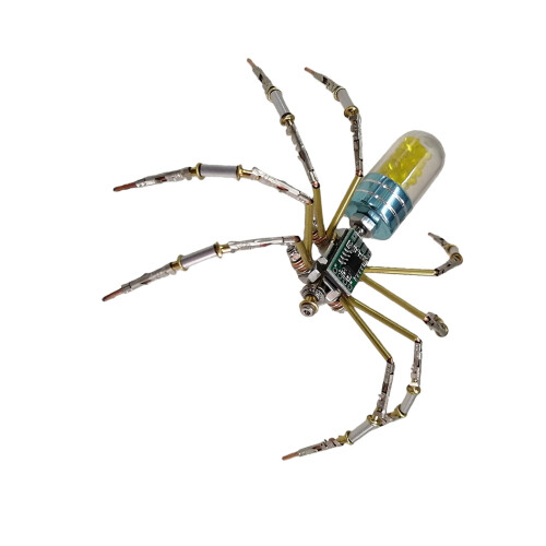 Circuit Design Mechanical Spiders Model DIY Assembly Metal-Blue