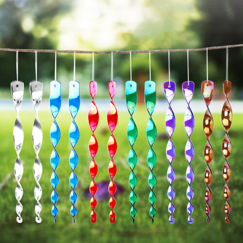 10PCS Windspiralen Vogel Scarers Reflecterende Vogel-Blauw 1