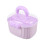 Large Capacity 2 Layer Clear Hair Accessories Storage-L Purple 1