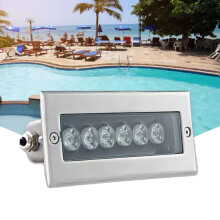 Underwater LED Strip Light IP68 Pool Light, Color Changing Pool Light 6W, Buried Landscape Spotlight, Green