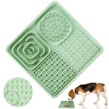 Lick Mat For Dogs With Suction Cups, BPA, Large One Size, Anxiety Relief And Slow Feeding, Cat Compatible, Green