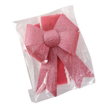 Schimmernde Schleifenverzierung für Weihnachtsbaum,-Rosa